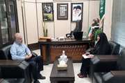 معرفی فعالیت‌های کانون به مدیر کل  دفتر مدیریت عملکرد و بازرسی استانداری البرز 