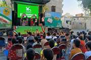 طنین خنده کودکان و نوجوانان در سومین روز حضور تماشاخانه سیار کانون 